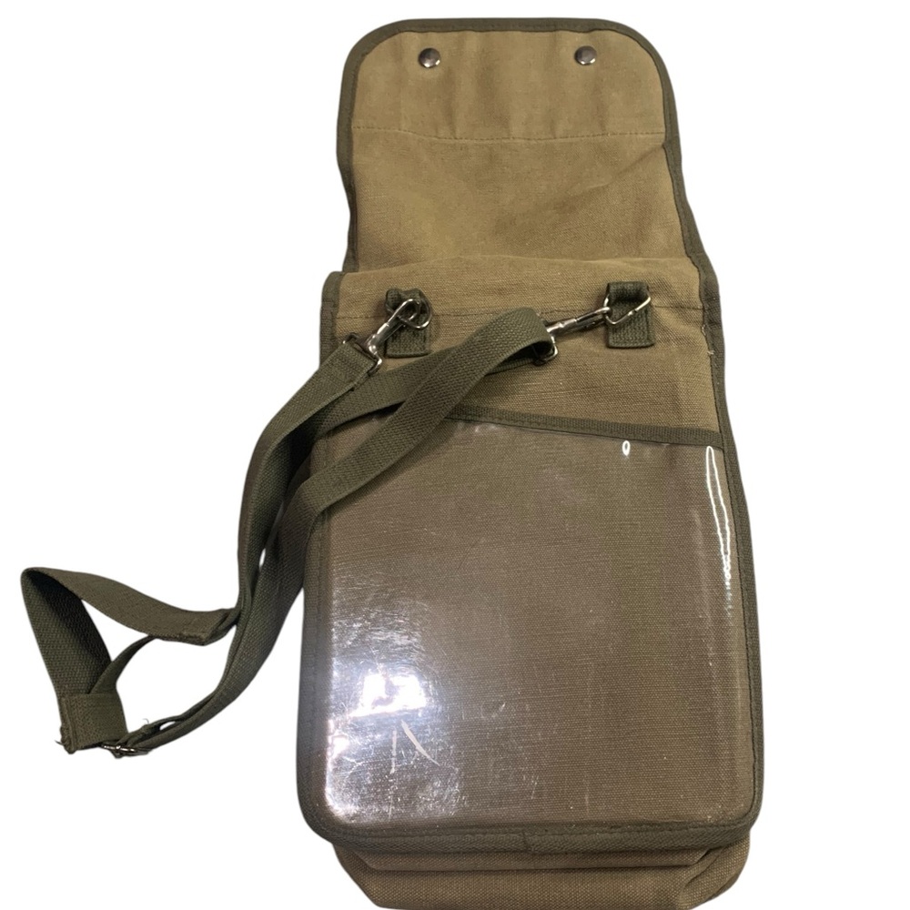 Army Style Canvas Bag With Adjustable Strap And C… - image 7